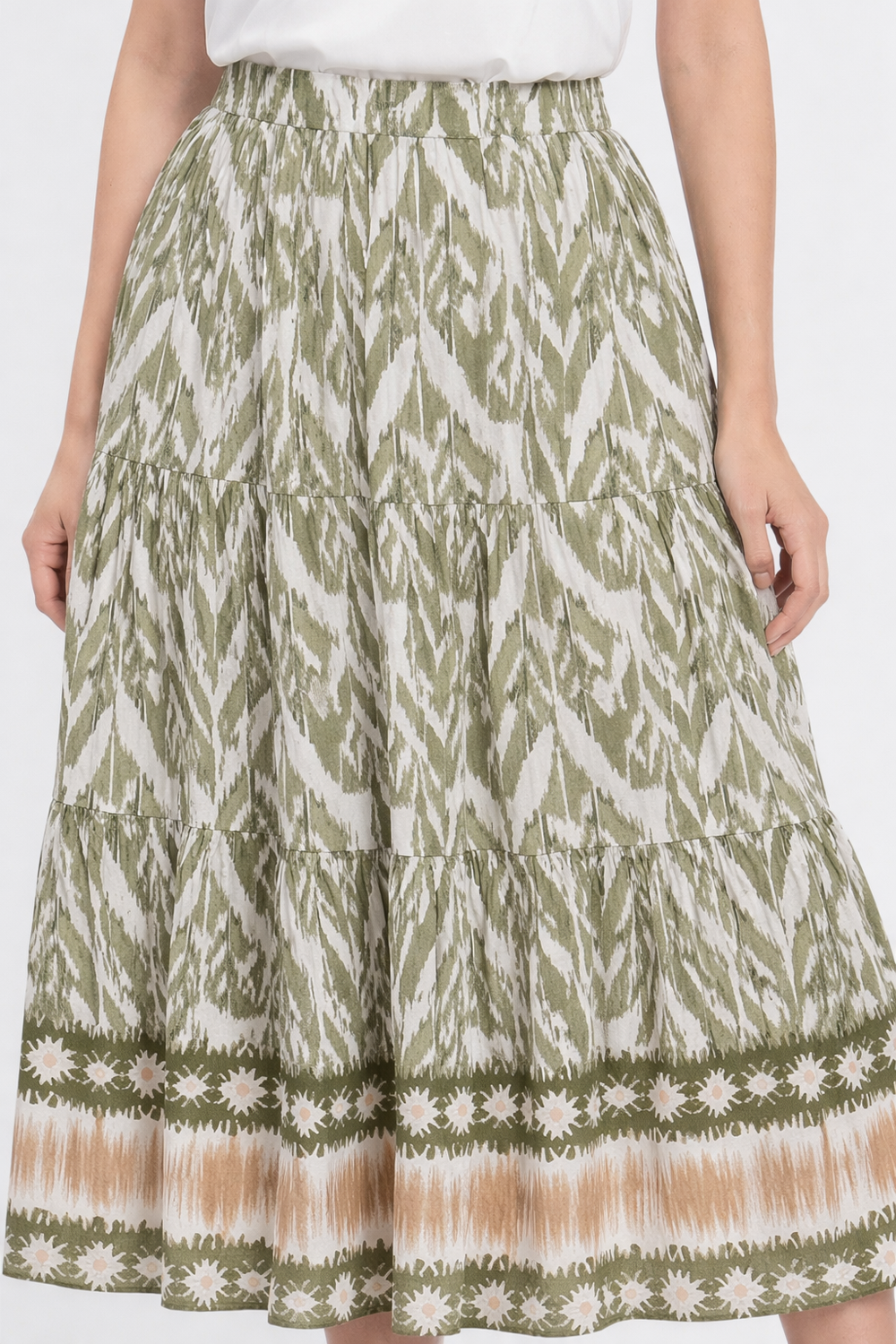 Falda Larga Ivy Estampado Geométrico