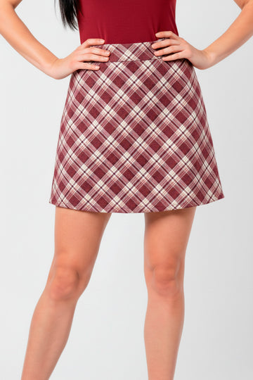 Minifalda Jana Estampado Geométrico Moderno